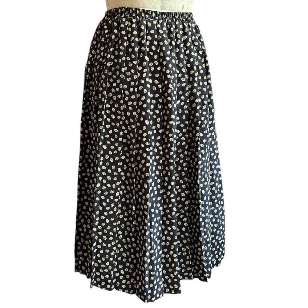 Vintage Womens Skirt Size 10P Abstract Vintage Print Maxi Skirt Office Business